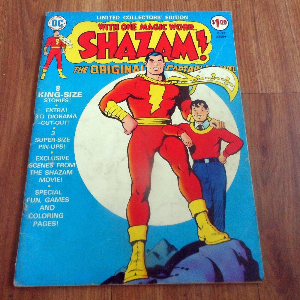 1974 Shazam Limited Collectors' Edition Large Comic Bool (34.5cm X 26cm)